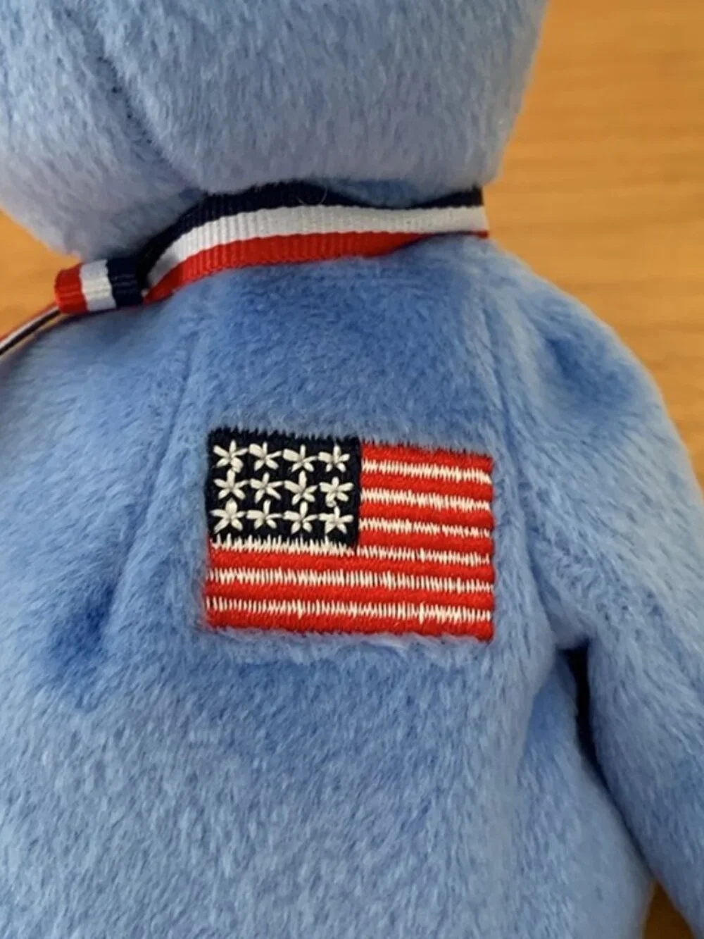 Ty Beanie Baby 9/11 Memorial 4506 America 2001 Patriotic Teddy Bear EUC